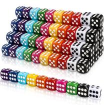 Game Dice DIYDEC, acrílico de 16 mm, 6 lados, 100 unidades, conjunto de 10 cores