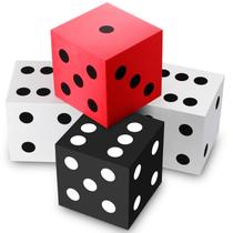 Game Dice Shappy Jumbo Foam Dice 9 cm Soft, pacote com 4