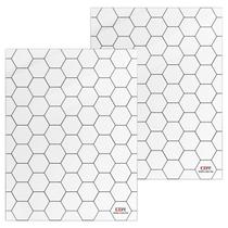 Game Mat CZYY Acrylic 1 Hex Grid Overlay 7x9, conjunto de 2 Game Mat CZYY Acrylic 1 Hex Grid Overlay 7x9, conjunto de 2