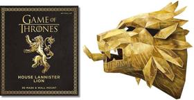 Game Of Thrones Mask - House Lannister Lion - 3D Mask & Wall Mount - Carlton Publishing Group