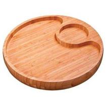 Gamela com 2 Divisórias para Churrasco Mor 3364 em Bamboo