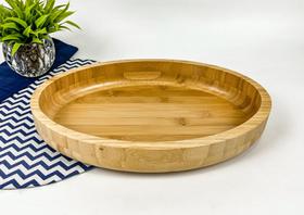 Gamela Oval em Bambu 33x23 cm