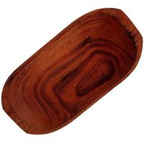 Gamela Oval Salada E Decoração Madeira Fruta 42x22 cm