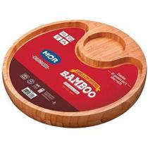 Gamela P/ Churrasco C/2 Divisórias Bamboo Mor Tabua Bandeja