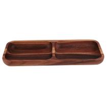 Gamela para Churrasco Acácia 41cm com Divisória - ACASA Gamela para Churrasco Acácia 41cm com Divisória - AzCASA