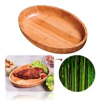 Gamela Para Churrasco De Bamboo Saladeira Oval 33x23 - Mor