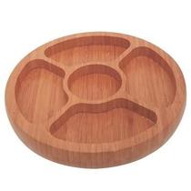 Gamela Redonda Bamboo com 5 Divisórias Mor
