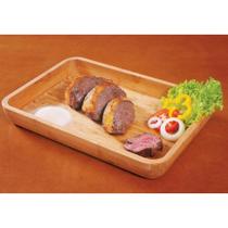 Gamela Retangular Bamboo 30x45Cm Churrasco Mor