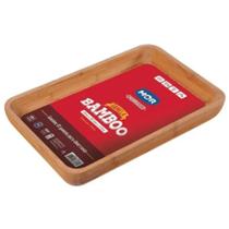 Gamela Retangular Churrasco 30 x 45 cm Bamboo Mor 3361 - 7896020633617