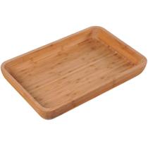 Gamela Retangular de Bambo 45x29,7x5,6cm - Mor