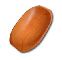 Gamela Travessa de Madeira Artesanal Oval Para Petisco Decoração 41 Cm