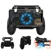 Gamepad Para Ceular com Cooler e Gatilho L1 R1 Controle Gamer para Free Fire, PUBG e COD