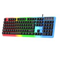 Gamer Kit Teclado SemiMecânico RGB Mouse 2400 DPI USB Gamer Kit Teclado SemiMecânico RGB Mouse 2400 DPI USB