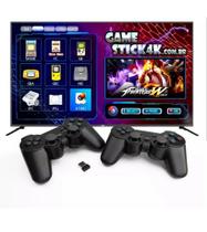 GamerStick 4K De Videogames Para Televisão Com 02 Controles 10v/220v