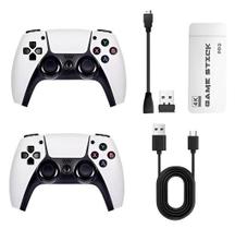 Gamestick Retrô M15 Pro 4k, 64gb,2 Controles 20 Mil Jogos gratis carregador de pilha para o controle