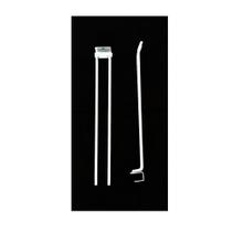 Gancheira Dupla Vassoureiro Lx 40 Gondola Amapa Branco Kit10 Gancheira Dupla Vassoureiro Lx 40 Gondola Amapa Branco Kit10