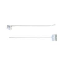 Gancheira Simples Lx 25 Cm Branco Kit 200