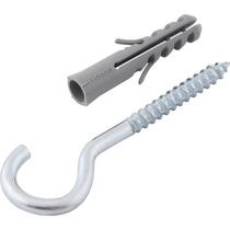 Gancho 4,2x60mm zincado c/ bucha 6mm g-6 c/ 100 peças Vonder