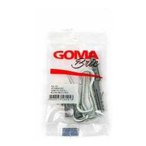 Gancho 5,5 X 70mm + Bucha 8mm 4 Peças Goma Bric - Goma Gancho 5,5 X 70mm + Bucha 8mm 4 Peças Goma Bric - Goma