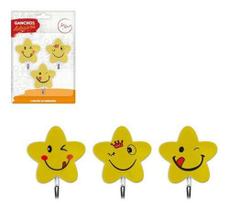 Gancho Ades Smile Estrela 3pcs - Art House