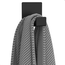 Gancho Adesivo 3m De Parede Preto Cabide Autocolante DF