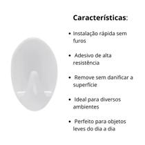 Gancho Adesivo 3m Kit 3 Unidades Suporta Até 1kg Scotch CorTransparente Gancho Adesivo 3m Kit 3 Unidades Suporta Até 1kg Scotch CorTransparente