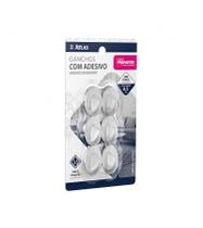 Gancho adesivo 6pc 0,5kg oval - atlas