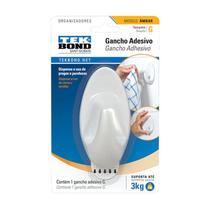 Gancho Adesivo Âmbar 3Kg Branco Tek Bond