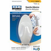 Gancho Adesivo Ambar G 3Kg Branco Com 1 Peça