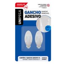 Gancho Adesivo Âmbar Médio UniPega Blister 2 Unidades Gancho Adesivo Âmbar Médio UniPega Blister 2 Unidades