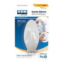 Gancho Adesivo Ambar Tekbond Plástico Branco G - TEK BOND