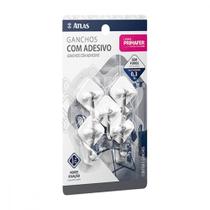 Gancho Adesivo Atlas 0,3Kg Cartela C/5