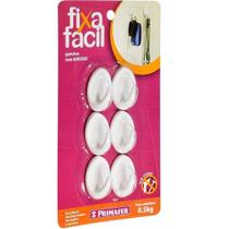 Gancho Adesivo Atlas Primafer Branco 0,5Kg Com 06 Pecas Gancho Adesivo Atlas Primafer Branco 0,5Kg Com 06 Pecas