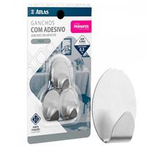 Gancho Adesivo Atlas Primafer Inox 0,5Kg Com 3 Pecas - Pr2591 Gancho Adesivo Atlas Primafer Inox 0,5Kg Com 3 Pecas - Pr2591