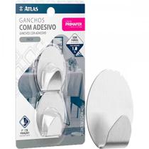 Gancho Adesivo Atlas Primafer Inox 1,0Kg Com 2 Pecas - Pr2592