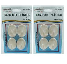 GANCHO ADESIVO C/8 unidades GANCHO ADESIVO C/8 unidades