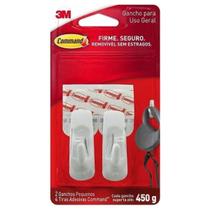 Gancho Adesivo Command Branco 450g 2 peças 3M