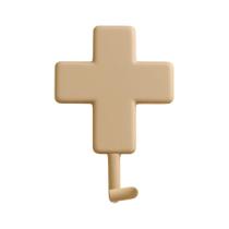 Gancho Adesivo CRUZ Suporte Parede Toalha Rosto Porta Chaves Objetos Bolsas Multiuso Organizar Pendurar Objeto