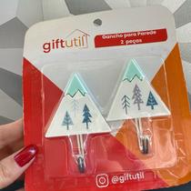 Gancho adesivo de parede com 2 peças triangular decorativo de inox plástico de cozinha banheiro multiuso guirlanda Natal Gancho adesivo de parede com 2 peças triangular decorativo de inox plástico de cozinha banheiro multiuso guirlanda Natal