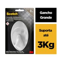 Gancho Adesivo De Parede Pendurar Organizar Objetos Toalheiro Transparente Branco Cola 3M