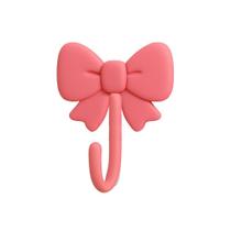 Gancho Adesivo LACINHO Suporte Parede Toalha Rosto Porta Chaves Objetos Bolsas Multiuso Organizar Pendurar Objeto