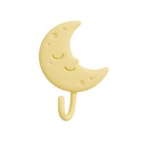 Gancho Adesivo LUA Suporte Parede Toalha Rosto Porta Chaves Objetos Bolsas Multiuso Organizar Pendurar Objeto