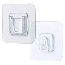 Gancho Adesivo Multiuso 6x6cm Macho e Fêmea Gancho Adesivo Multiuso 6x6cm Macho e Fêmea