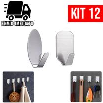 Gancho Adesivo Organizador Multiuso para Parede Metal Cozinha Banheiro Gancho Adesivo Organizador Multiuso para Parede Metal Cozinha Banheiro