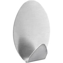 Gancho Adesivo Oval em Inox com 2 Peças - Vonder