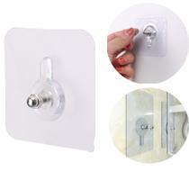 Gancho Adesivo Parafuso Metal Aço Suporte Pendura Molduras Sem Furar parede