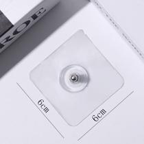 Gancho Adesivo Parafuso Transparente Pendurar Multiuso