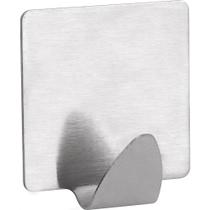 Gancho Adesivo Quadrado em Inox com 2 Peças Vonder