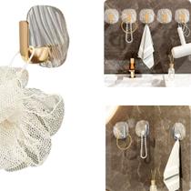 Gancho Adesivo Retrô Luxuoso Kit com 2 Peças, Adesivo Forte, Ideal para Banheiro e Quarto