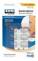 Gancho Adesivo Tekbond Cristal M Organizador Prendedor Fio Gancho Adesivo Tekbond Cristal M Organizador Prendedor Fio
